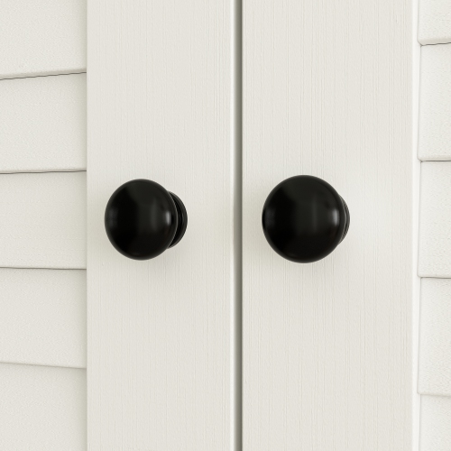 Homsee Modern 4-Door Wardrobe with Adjustable Shelves and Multiple Drawers, White