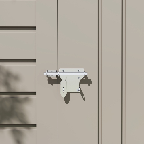 Remise extérieure Outsunny de 6 x 4 pi, remise de jardin en métal galvanisé, remise à outils étanche avec 2 évents pour la cour arrière, la pelouse,