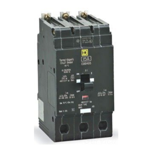 Square D Circuit Breaker, 40 Amp, 3-Pole, EDB34040
