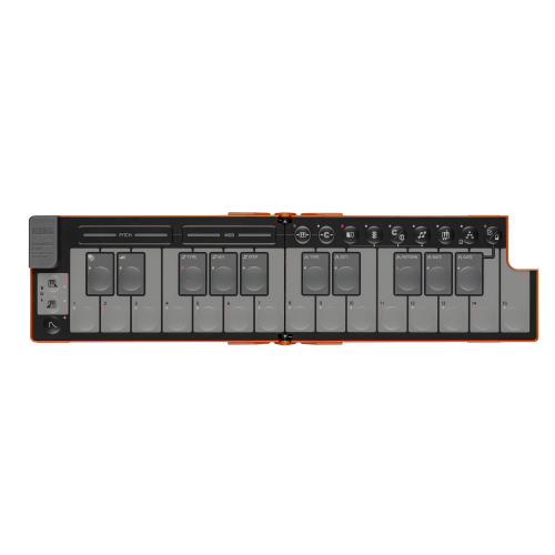 Image 1 of 4.. Korg nanoKey Foldable Pocket Size Midi Keyboard - Orange