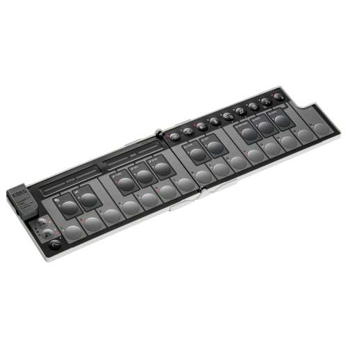 Korg nanoKey Foldable Pocket Size Midi Keyboard - White