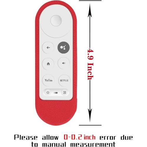 Protective Silicone Remote Case for Chromecast with Google TV 2020 Voice Remote Control, Skin-Friendly Protective Cover for 2020 Chromecast Voice