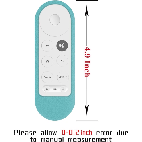 Protective Silicone Remote Case for Chromecast with Google TV 2020 Voice Remote Control, Skin-Friendly Protective Cover for 2020 Chromecast Voice