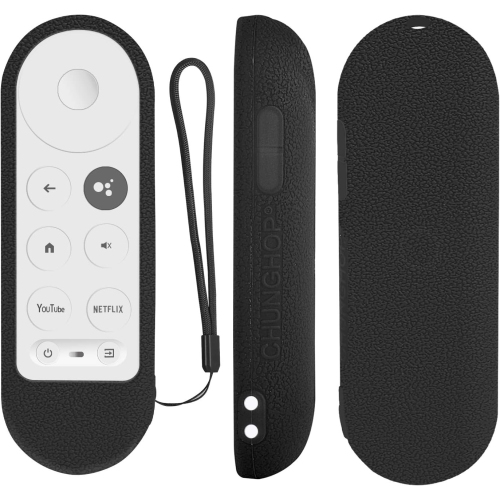 VECELOLIBILIS  Protective Silicone Remote Case for Chromecast w Google Tv 2020 Voice Remote Control, Skin-Friendly Protective Cover for 2020