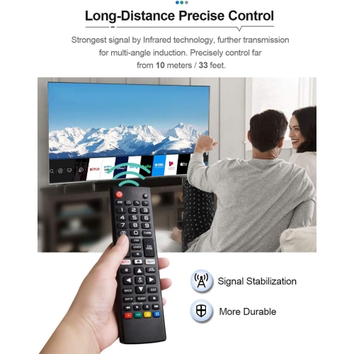 Universal Remote Control for All LG Smart TV LCD LED OLED UHD HDTV Plasma Magic 3D 4K Webos TVs, for LG TV
