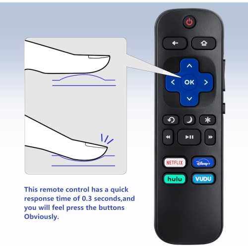 Universal Remote Control for All LG Smart TV LCD LED OLED UHD HDTV Plasma Magic 3D 4K Webos TVs, for Hisense Roku TV