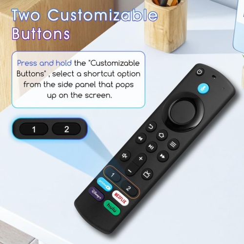 Replacement Remote Control for TV Stick, TV Stick 4K Max, TV Stick Lite, TV Stick 4K, TV Cube, for All Insignia/Pioneer Smart TVs with Voice Function