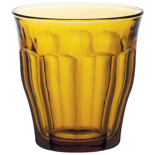 Service de vaisselle en verre trempé 24 pièces Le Picardie de Duralex - Ambré