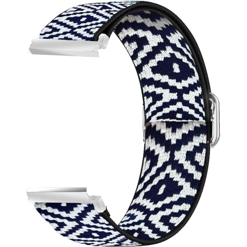 22mm Breathable Nylon Woven Fabric Smartwatch Band - Replacement Strap for Gleam Up Fitness Tracker, Men & Women