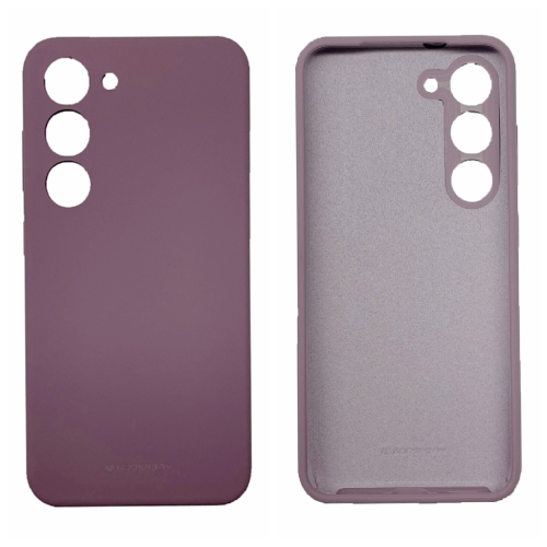 TopSave Goospery – Étui de protection intégral en caoutchouc gel liquide pour Samsung Galaxy S24 FE de 6,7 po, violet