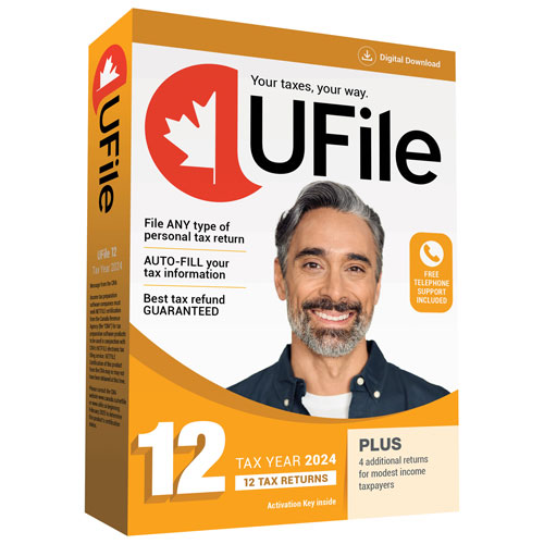 UFile Tax Year 2024 - 12 Returns - English - Digital Download