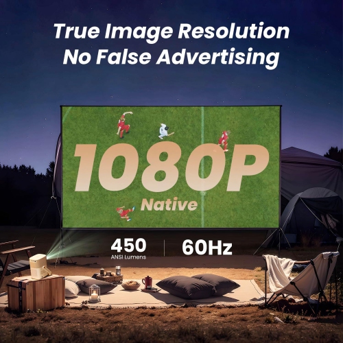Yaber T2 Plus Outdoor Projector with WiFi 6, Bluetooth and Dolby Audio