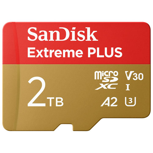 SanDisk Extreme PLUS 2TB 250MB/s microSDXC UHS-I Card Memory Card