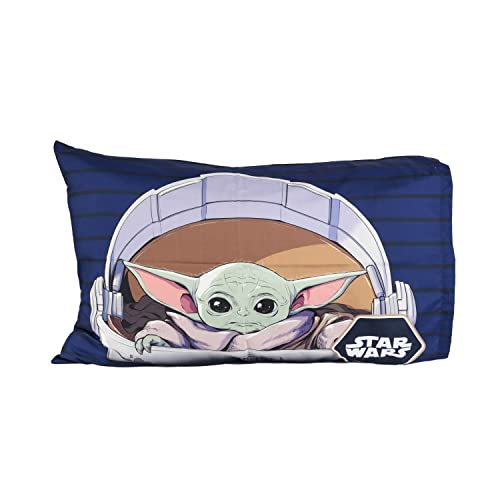 Mandalorian 4 Pcs Full Sheet Set for Kids - Flat Sheet Fitted Sheet 2 Pillowcase