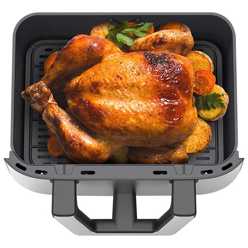 Boîte ouverte - Friteuse à air chaud à écran tactile à deux zones Pro Flex de Bella - 8,5&nbsp;L - Acier inoxydable