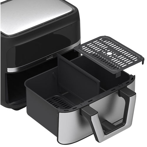 Boîte ouverte - Friteuse à air chaud à écran tactile à deux zones Pro Flex de Bella - 8,5&nbsp;L - Acier inoxydable