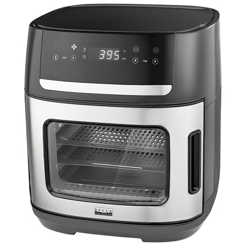 Refurbished - Bella Pro Manual Air Fryer Pizza Oven with Rotisserie - 12L (12.6 QT) - Stainless Steel