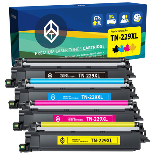 TToner Black/Colour Toner Cartridge Compatible with Brother - 4 Pack