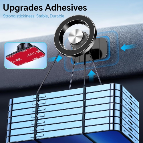 Magnetic Phone Holder for Car Phone Holder Mount Dash【360°】Cell Phone Holder for Car Accessories,Car Mount for iPhone 16 Pro Max 15 14 13 12 Plus