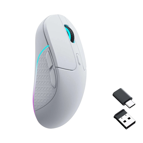 Keychron M3 Wireless RGB Gaming Mouse – 2.4GHz, Bluetooth 5.1, USB-C, Ultra-Light 79g – Compatible with Windows & macOS – White