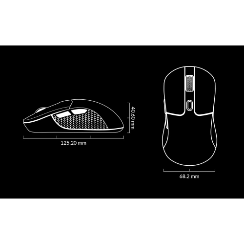 Keychron M3 Wireless RGB Gaming Mouse – 2.4GHz, Bluetooth 5.1, USB-C, Ultra-Light 79g – Compatible with Windows & macOS – White