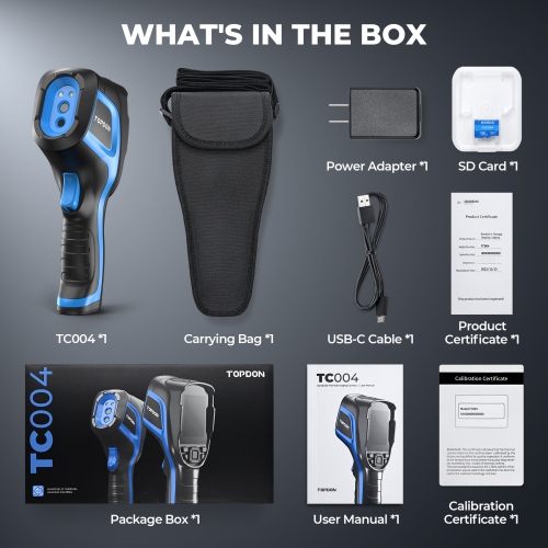 Topdon TC004 Handheld Thermal Imaging Camera 256x192 Resolution