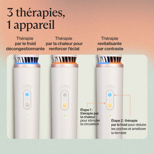 Bâton lissant Theraface de Therabody - Blanc