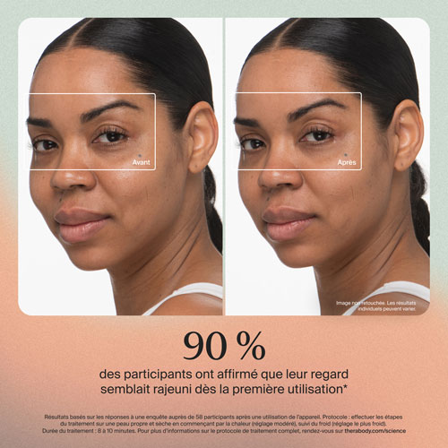 Bâton lissant Theraface de Therabody - Blanc