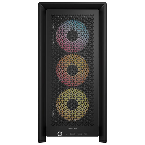 Tour d'ordinateur mi-hauteur ATX 4000D ARGB Frame de Corsair - Noir