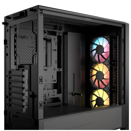 Tour d'ordinateur mi-hauteur ATX 4000D ARGB Frame de Corsair - Noir