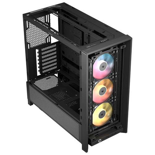 Tour d'ordinateur mi-hauteur ATX 4000D ARGB Frame de Corsair - Noir