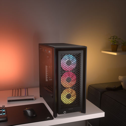 Corsair Frame 4000D ARGB Mid-Tower ATX Computer Case - Black