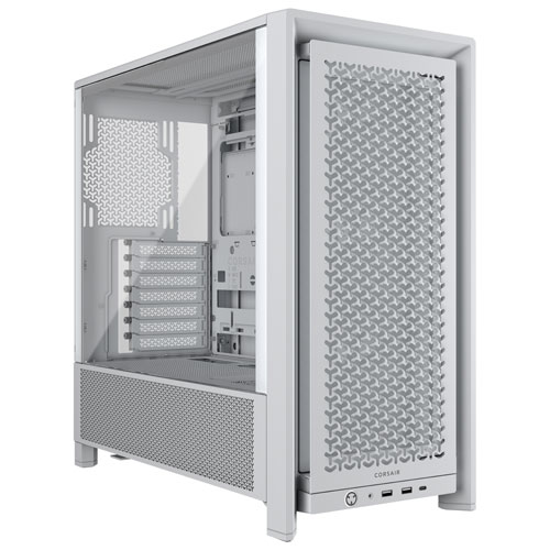 Image 1 de 13.. Tour d'ordinateur mi-hauteur ATX 4000D Frame de Corsair - Blanc