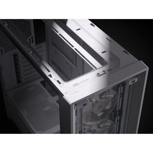 Corsair Frame 4000D Mid Tower ATX Computer Case - White