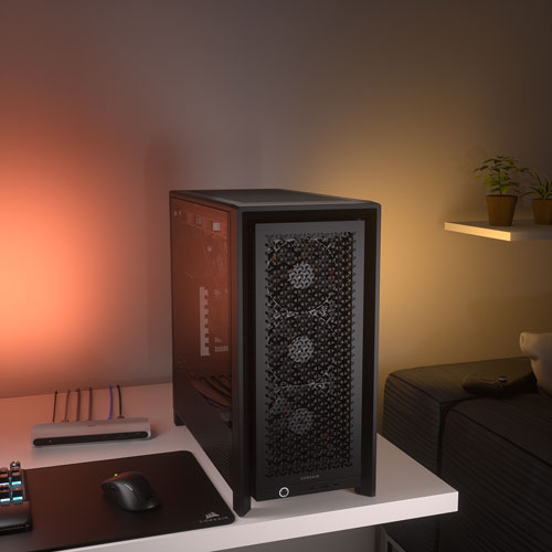 Tour d'ordinateur mi-hauteur ATX 4000D Frame de Corsair - Noir
