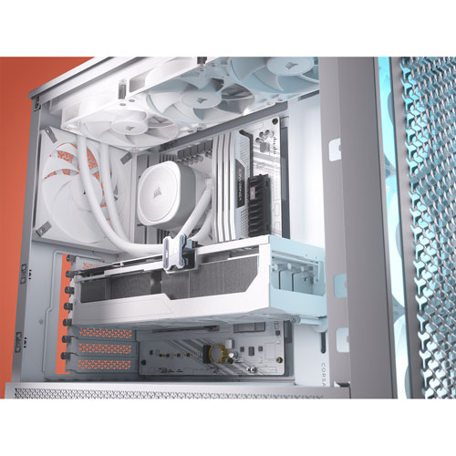 Tour d'ordinateur mi-hauteur ATX 4000D ARGB Frame de Corsair - Blanc