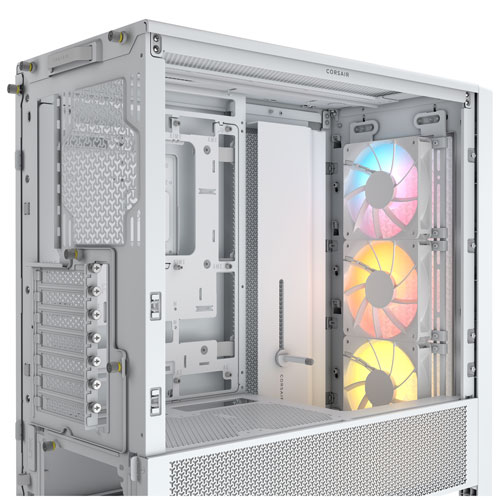 Tour d'ordinateur mi-hauteur ATX 4000D ARGB Frame de Corsair - Blanc