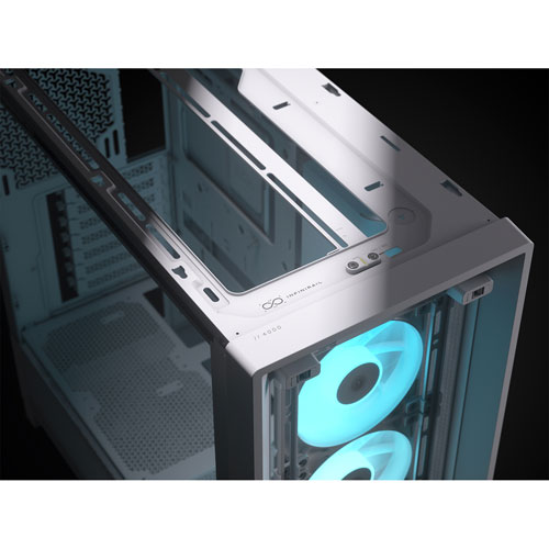 Tour d'ordinateur mi-hauteur ATX 4000D ARGB Frame de Corsair - Blanc
