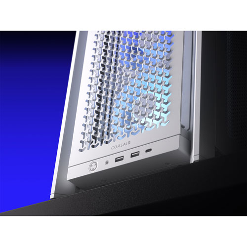 Tour d'ordinateur mi-hauteur ATX 4000D ARGB Frame de Corsair - Blanc