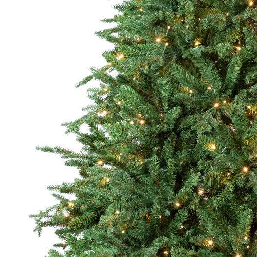 Arbre de Noël artificiel illuminé en pin Cumberland de Real Touch™ - LED blanc chaud de 12 pi