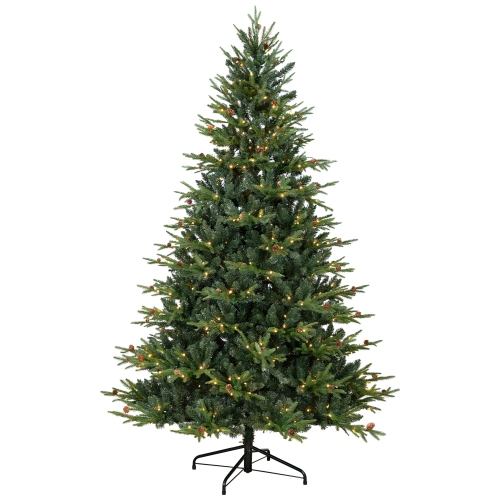 Sapin de Noël artificiel illuminé Shenandoah de Real Touch™ - LED blanc chaud de 7,5 pi