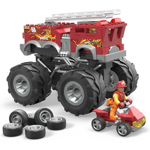 Image 1 de 7.. Camions monstres MEGA Hot Wheels - Ensemble de construction à 5 alarmes