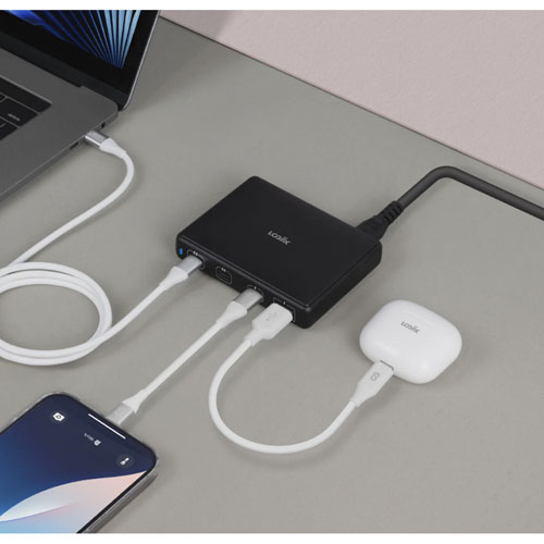 LOGiiX 100W Desk Power Station - Black