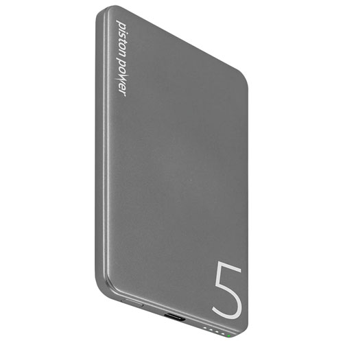 LOGiiX Piston 5000 mAh USB-C PD Power Bank - Graphite Grey