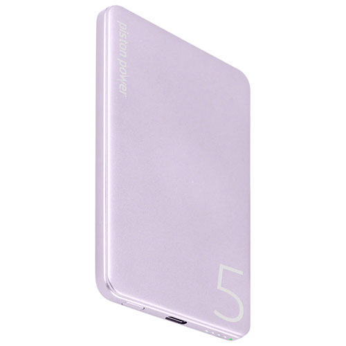 LOGiiX Piston 5000 mAh USB-C PD Power Bank - Lavender