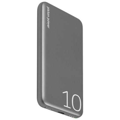 LOGiiX Piston 10000 mAh USB-C PD Power Bank - Graphite Grey