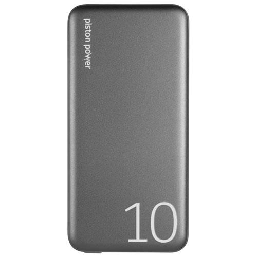 Chargeur portable PD USB-C PD de 10000 mAh Piston de LOGiiX - Gris graphite