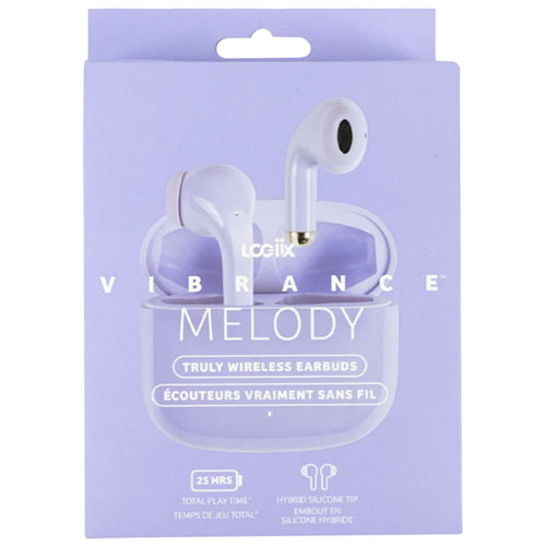 LOGiiX Vibrance Melody In-Ear True Wireless Earbuds - Lavender