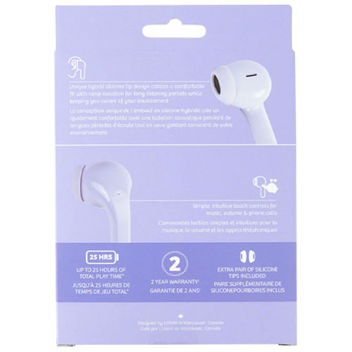 LOGiiX Vibrance Melody In-Ear True Wireless Earbuds - Lavender