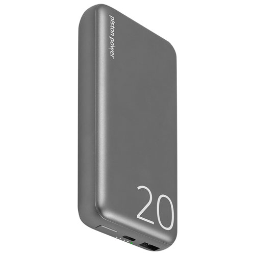 LOGiiX Piston 20000 mAh USB-C PD Power Bank - Graphite Grey